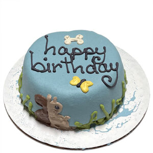 Squirrel Dog Birthday Cake