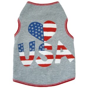I Love the USA Dog T-Shirt