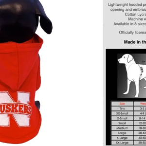 University of Nebraska Huskers Dog Hoodie