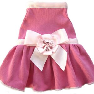 Ribbon Rhinestone Dog Dress