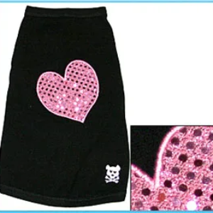 Pink Heart Dog Tank