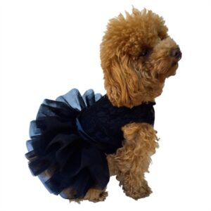 Fufu Tutu Dog Dress Black