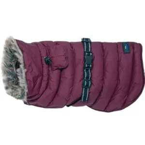 Alpine Extreme Weather Burgundy Puffer Coat