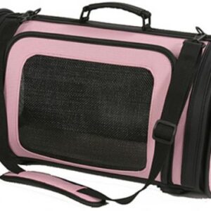 Kelle Pink and Black Dog Carrier
