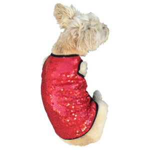 Vixen Red Sequin Dog Tank