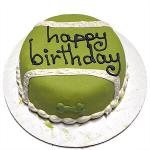 Tennis Ball Dog Birthday Cake Personalized with Pet's Name