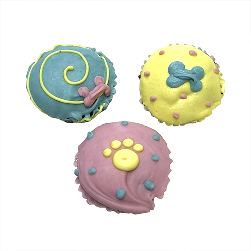 Summer Mini Dog Cupcakes