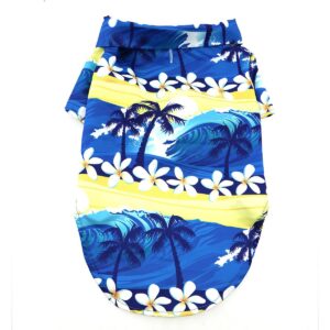 Hawaiian Camp Dog Shirt Catching Waves