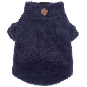Navy Solid Dog Fleece