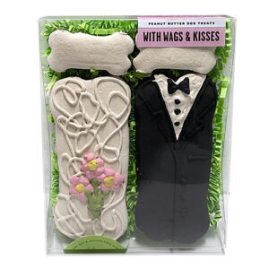 Bride and Groom Dog Gift Box Treats