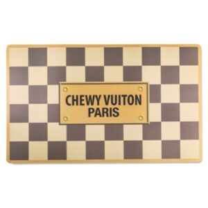 Checker Chewy Vuiton Dog Placemat