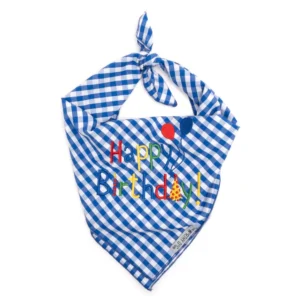 Birthday Boy Dog Bandana Blue