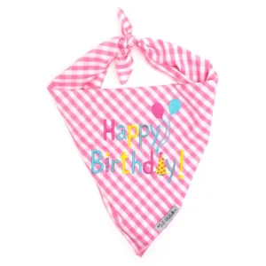 Birthday Girl Dog Bandana Pink