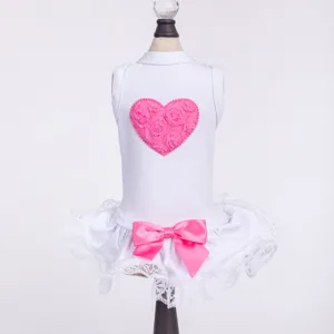 Lacey Puff Heart Dog Dress