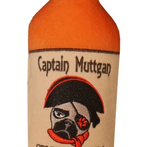 Captain Muttgan Spiced Rum Dog Toy