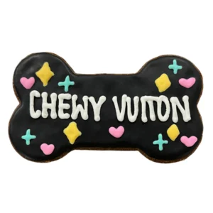 Black Chewy Vuiton Dog Treat