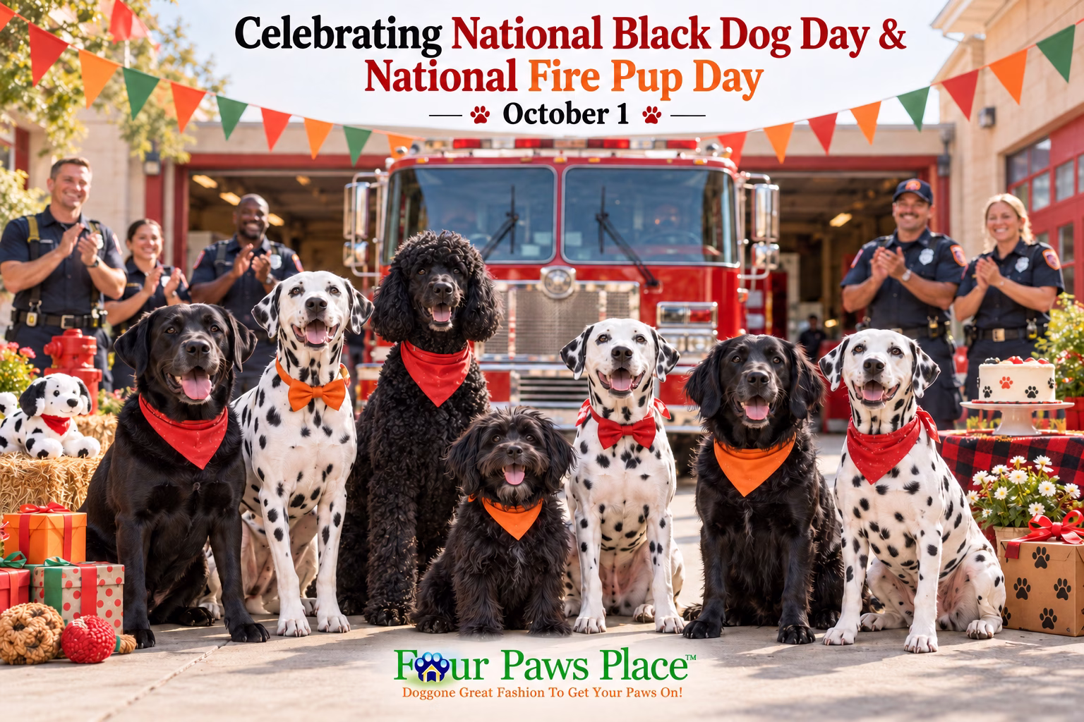 National Black Dog Day and Fire Pup Celebration National Black Dog Day and Fire Pup Celebration
